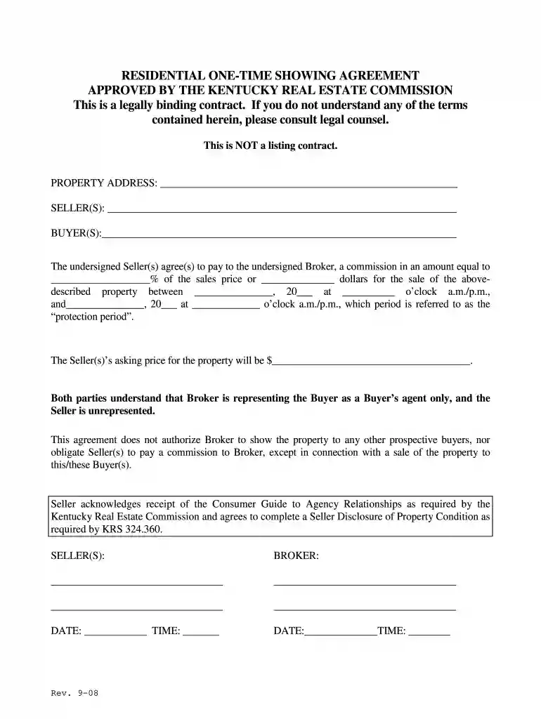 one time showing agreement texas Preview on Page 1