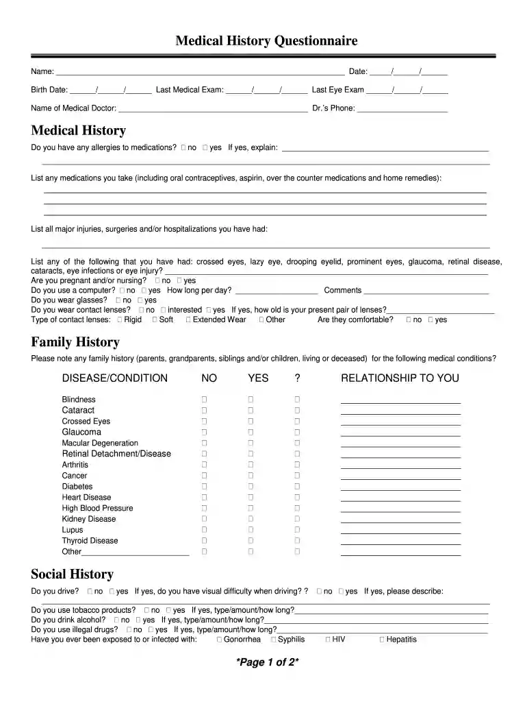 social history questions Preview on Page 1
