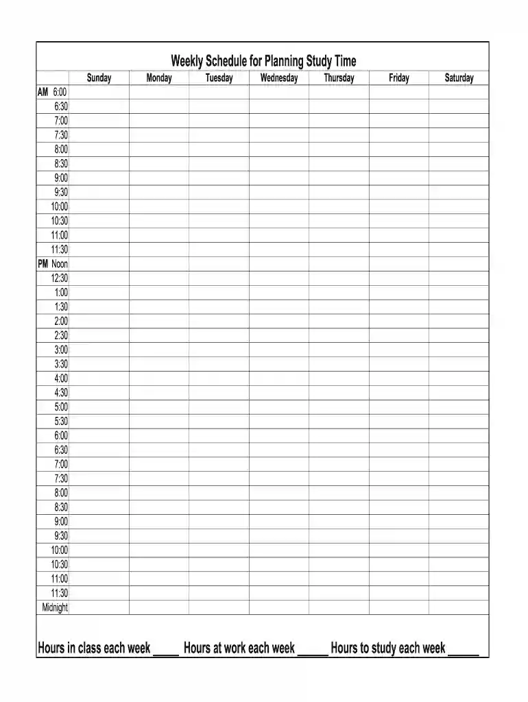 scheduling grid template Preview on Page 1