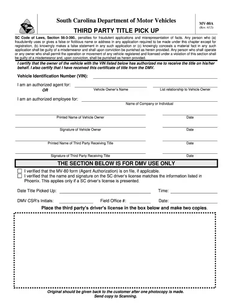 dmv sc online Preview on Page 1