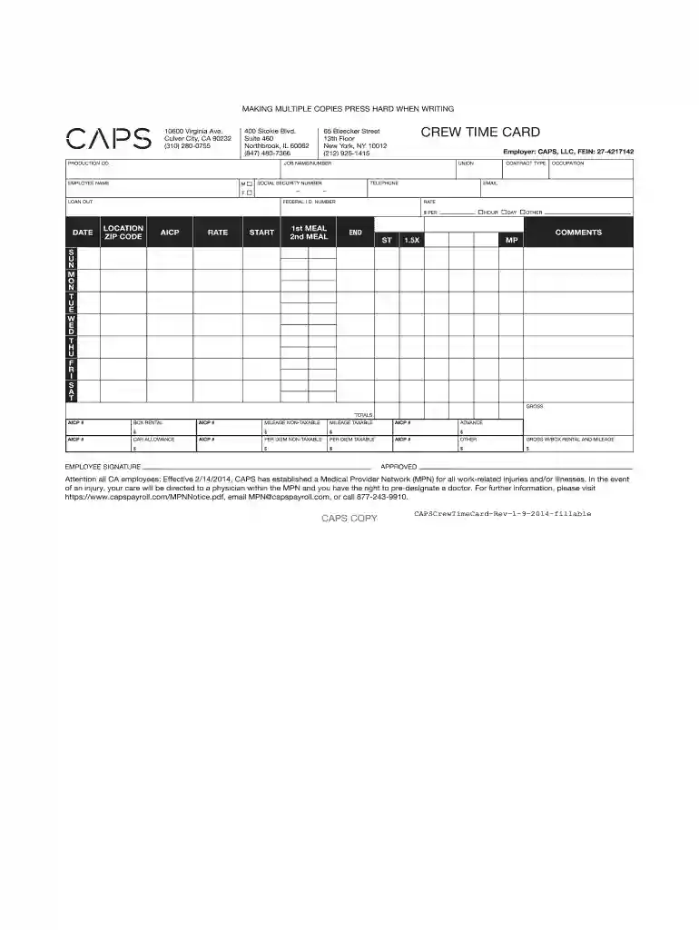 ep timecard Preview on Page 1