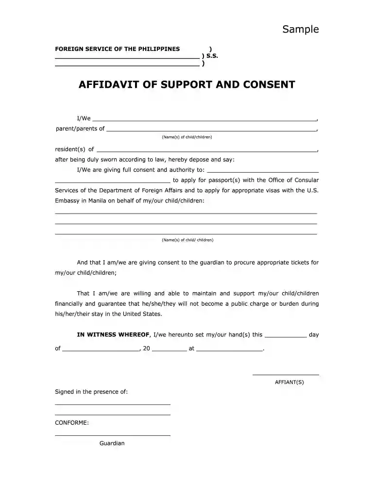 affidavit of parental consent for marriage philippines pdf Preview on Page 1