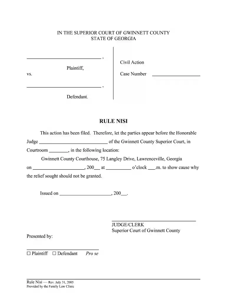 rule nisi Preview on Page 1
