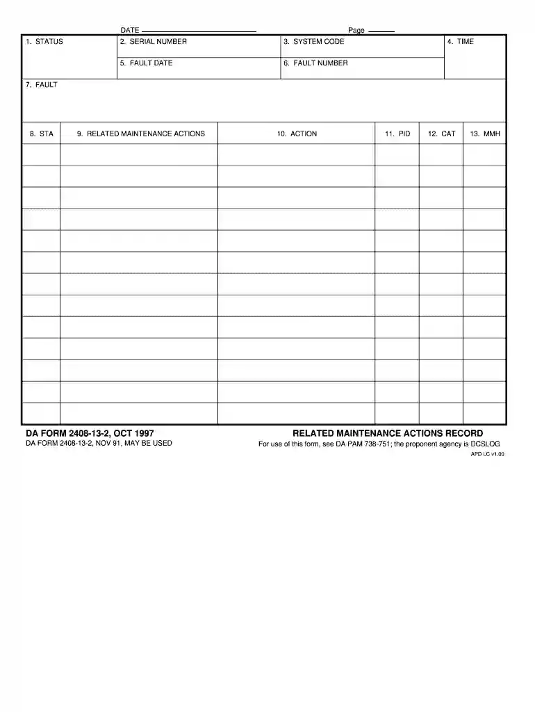 da form 2408 13 2 Preview on Page 1