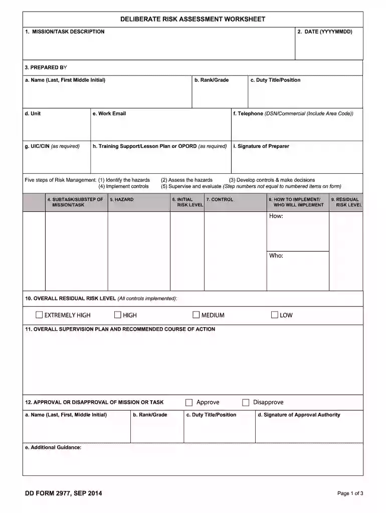 dd form 2977 nov 2020 pdf Preview on Page 1