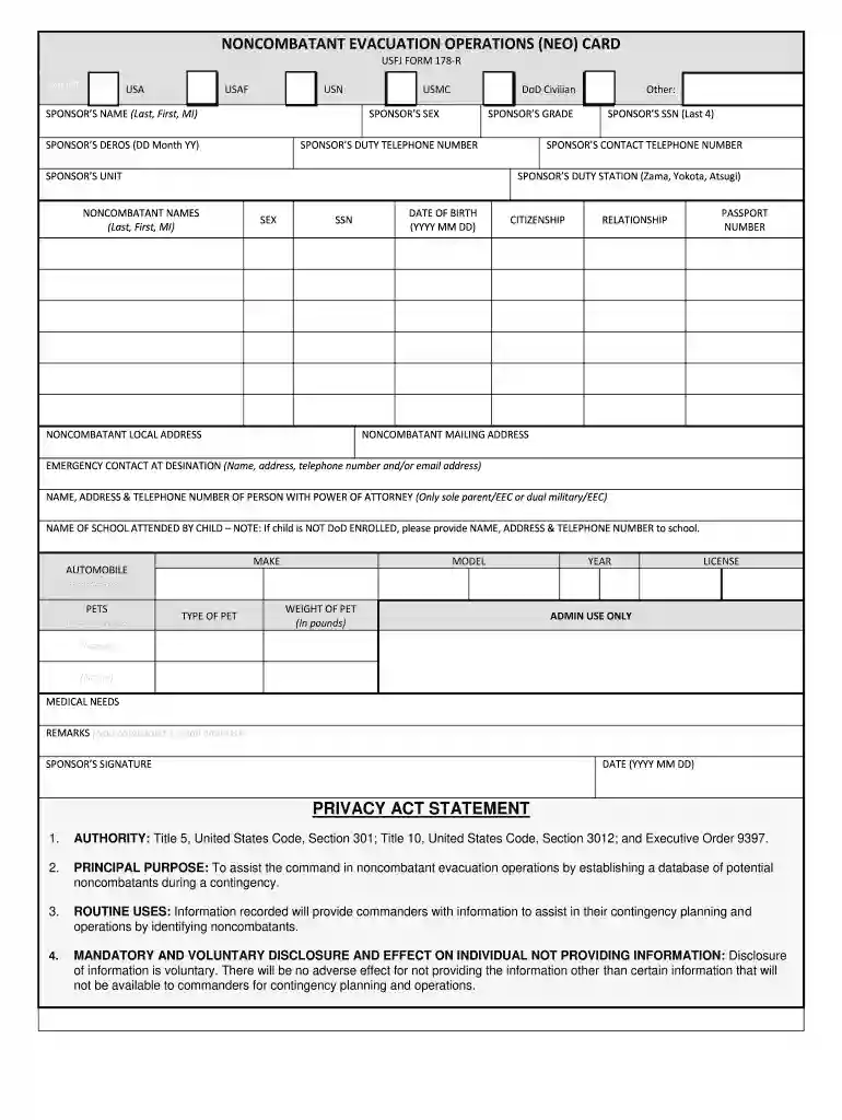 usfj form 178 r Preview on Page 1