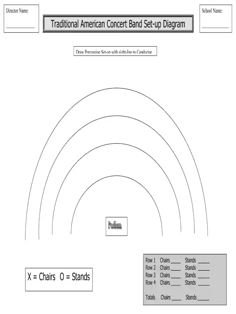band seating chart generator Preview on Page 1