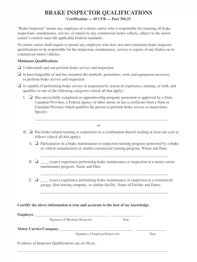 dot air brake repair certification online free Preview on Page 1