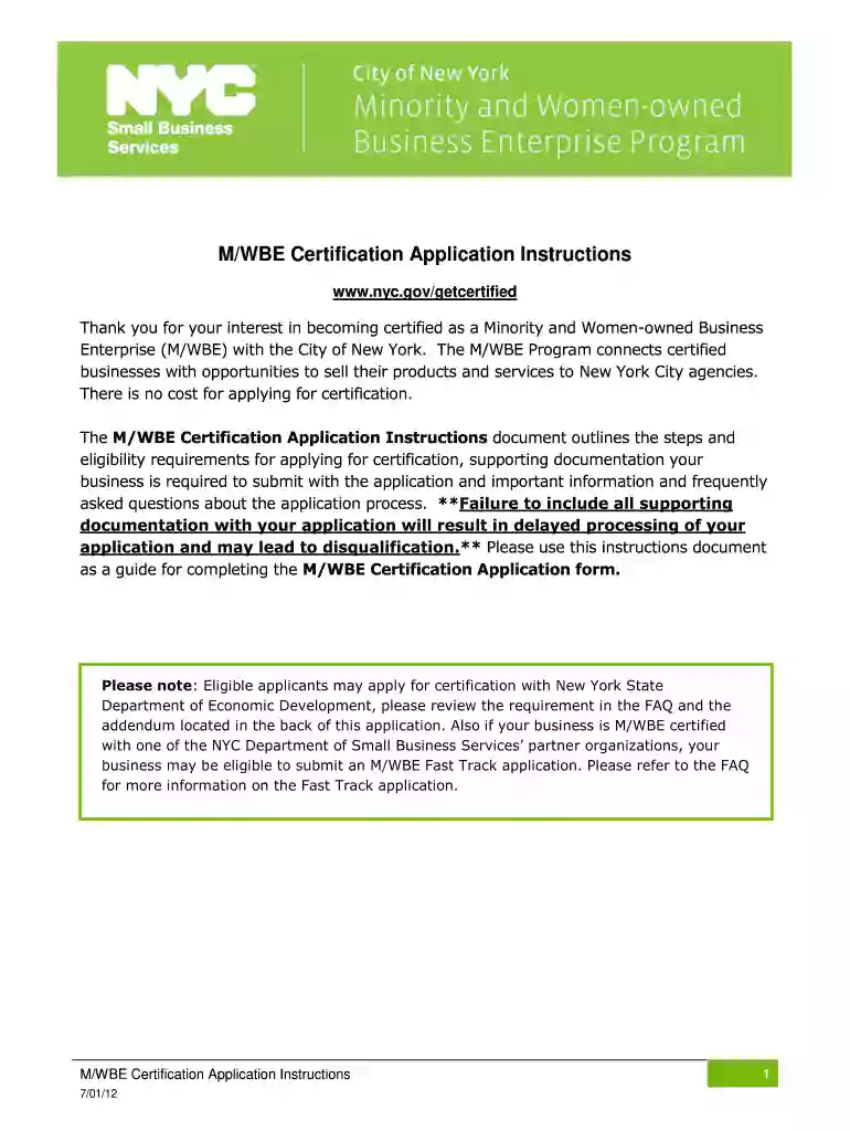 nys mwbe application pdf Preview on Page 1