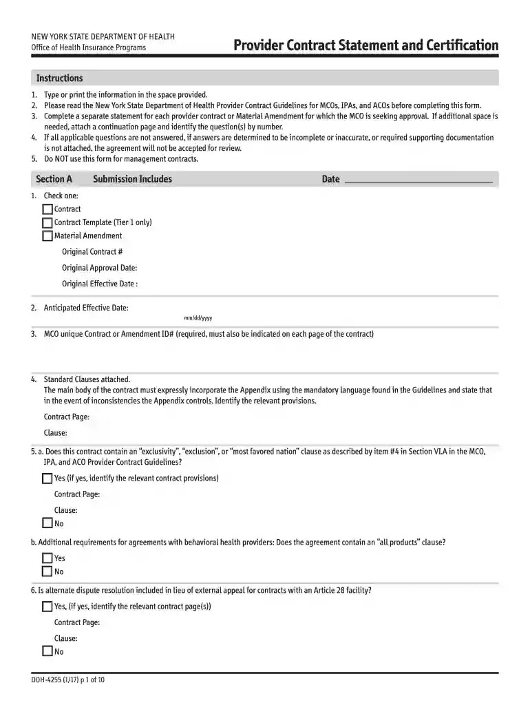 doh 4255 Preview on Page 1