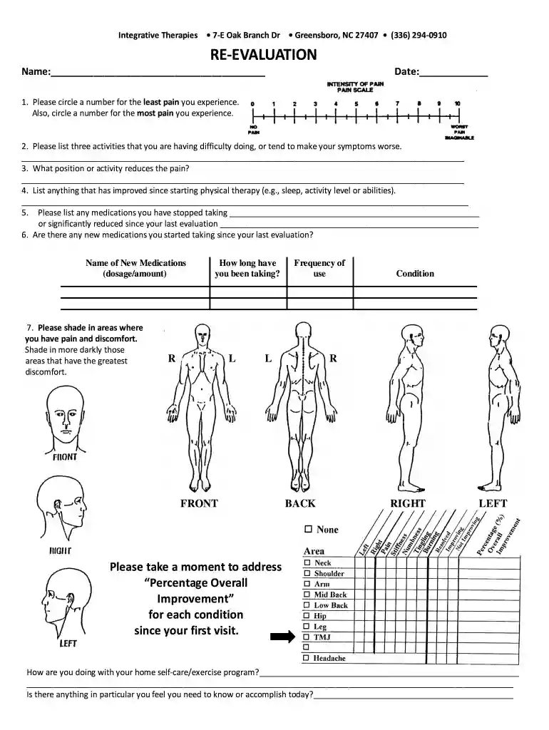 physical therapy evaluation template Preview on Page 1