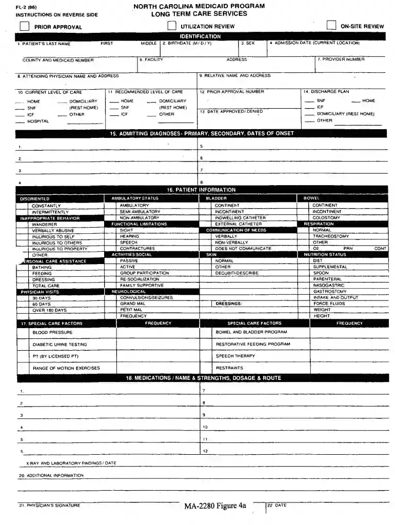 fl2 form nc Preview on Page 1