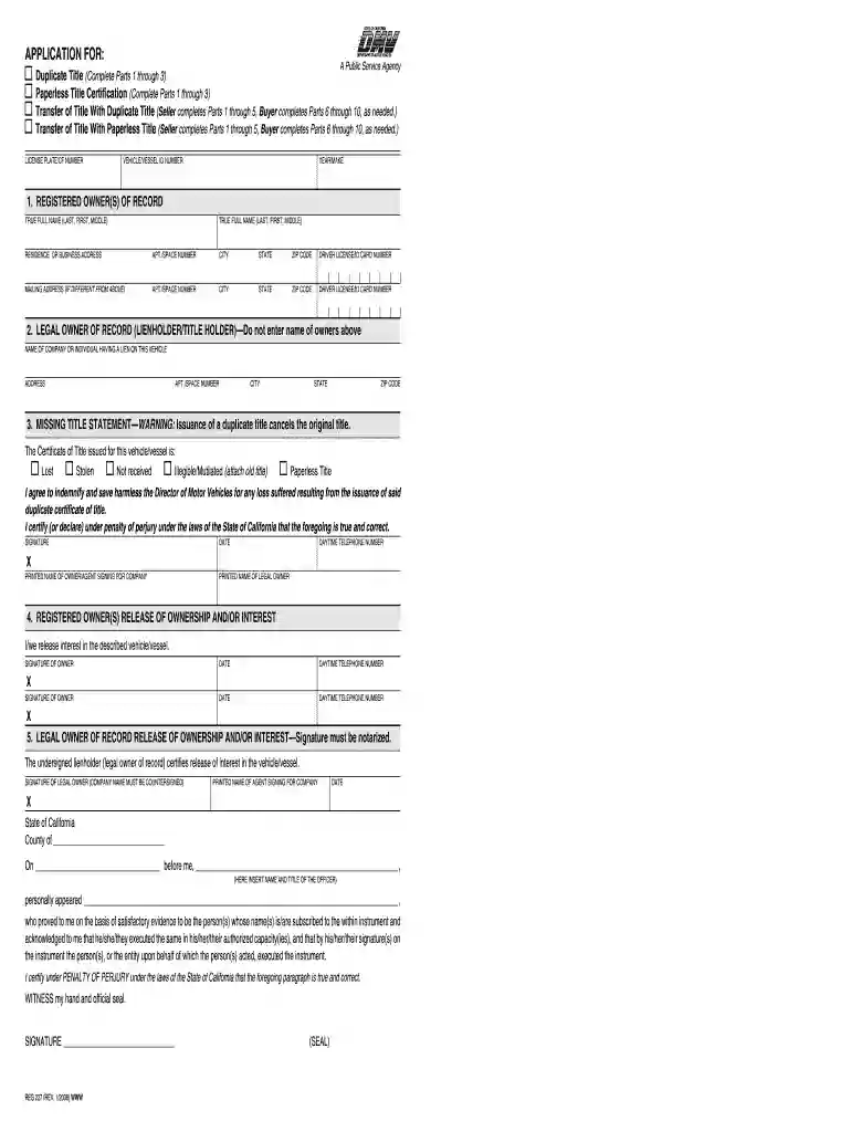 reg 227 instructions Preview on Page 1