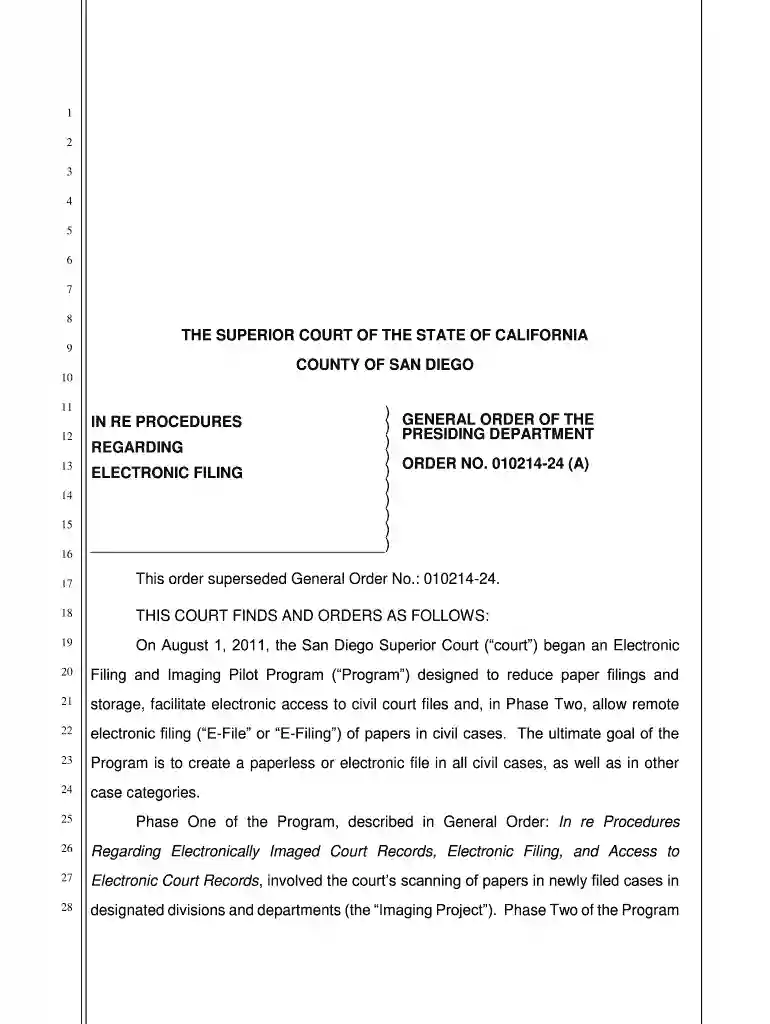 san diego general order Preview on Page 1
