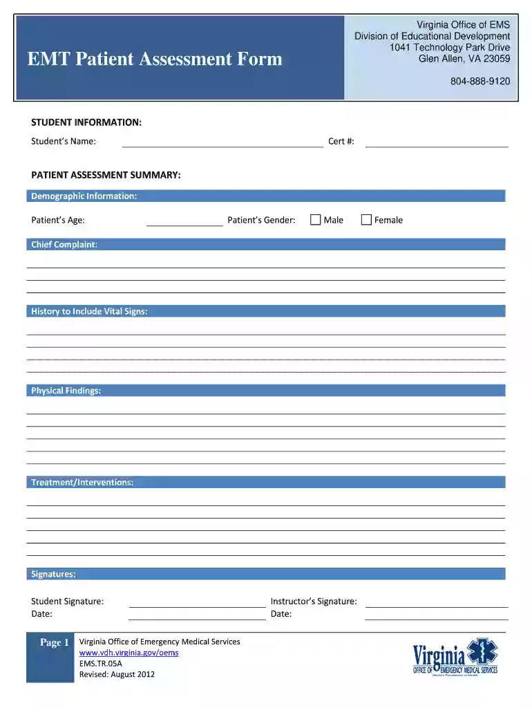 sample emt Preview on Page 1