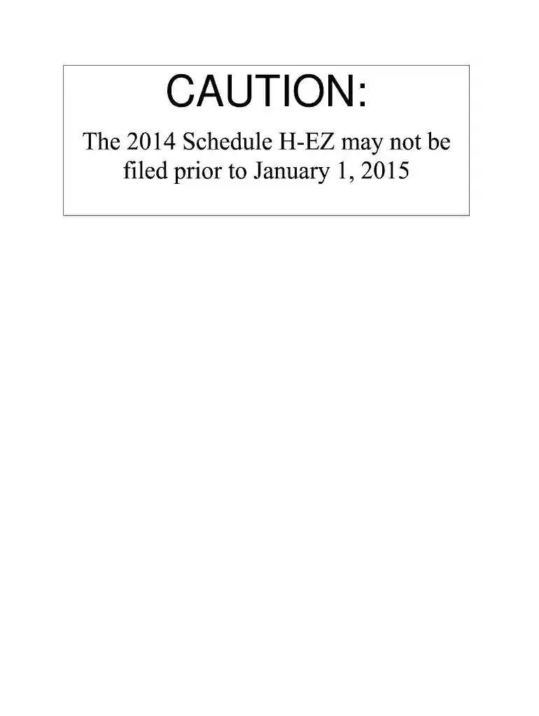 2014 h ez form Preview on Page 1