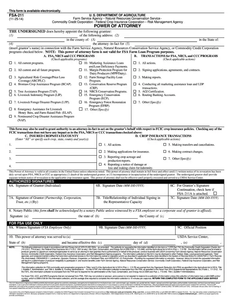 fsa 211 Preview on Page 1