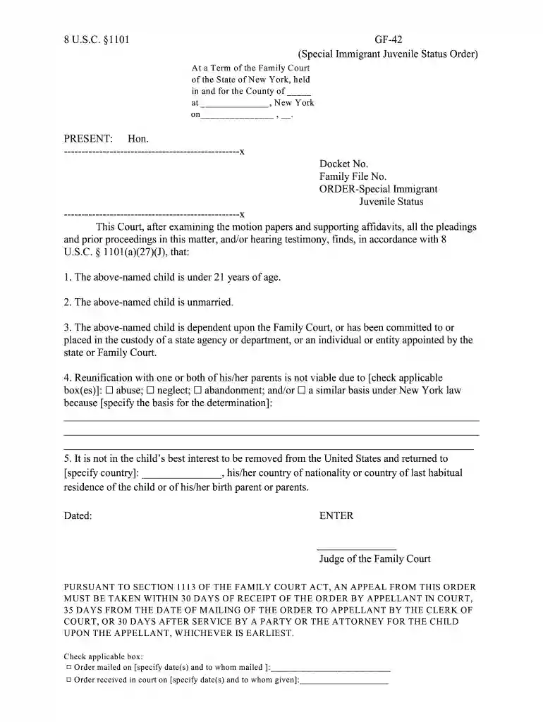 gf 42 form Preview on Page 1