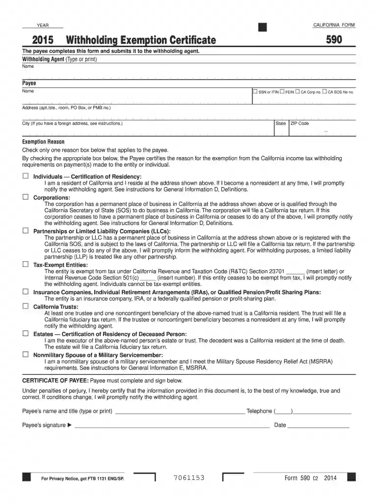 2015 california form Preview on Page 1