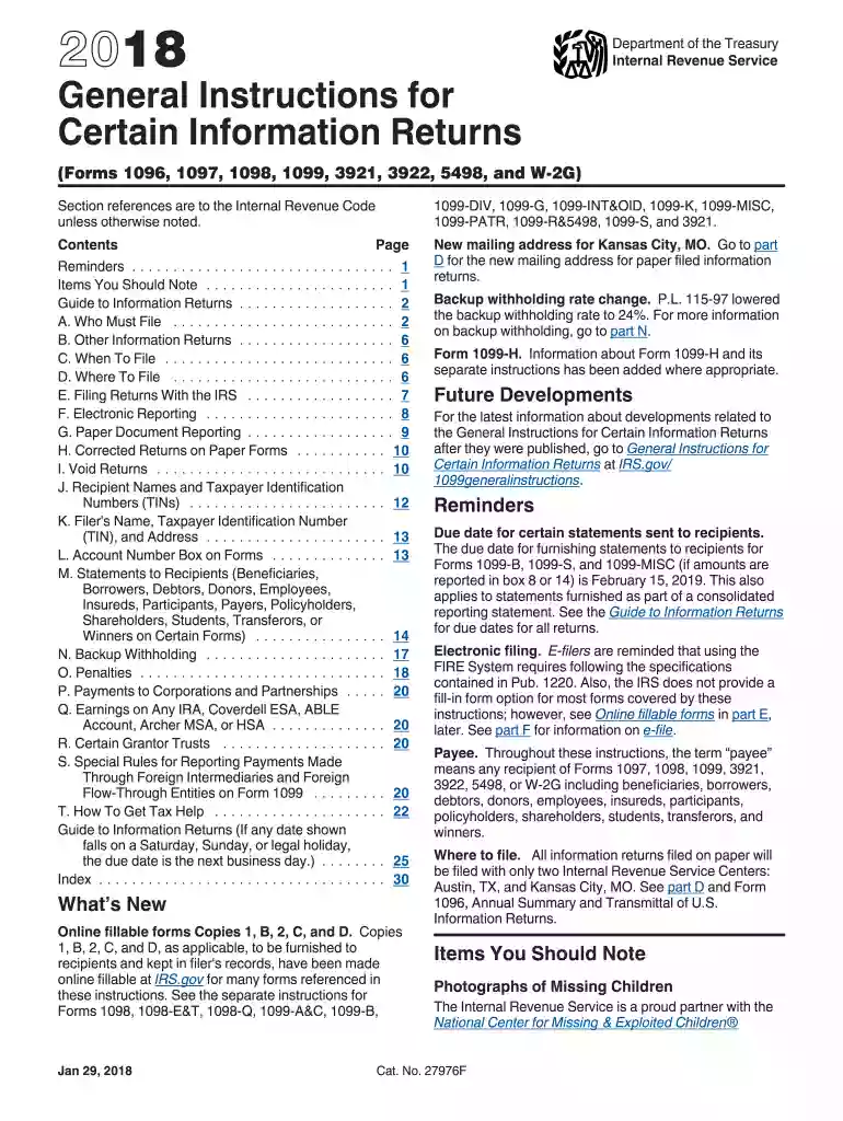 2015 general instructions information returns Preview on Page 1