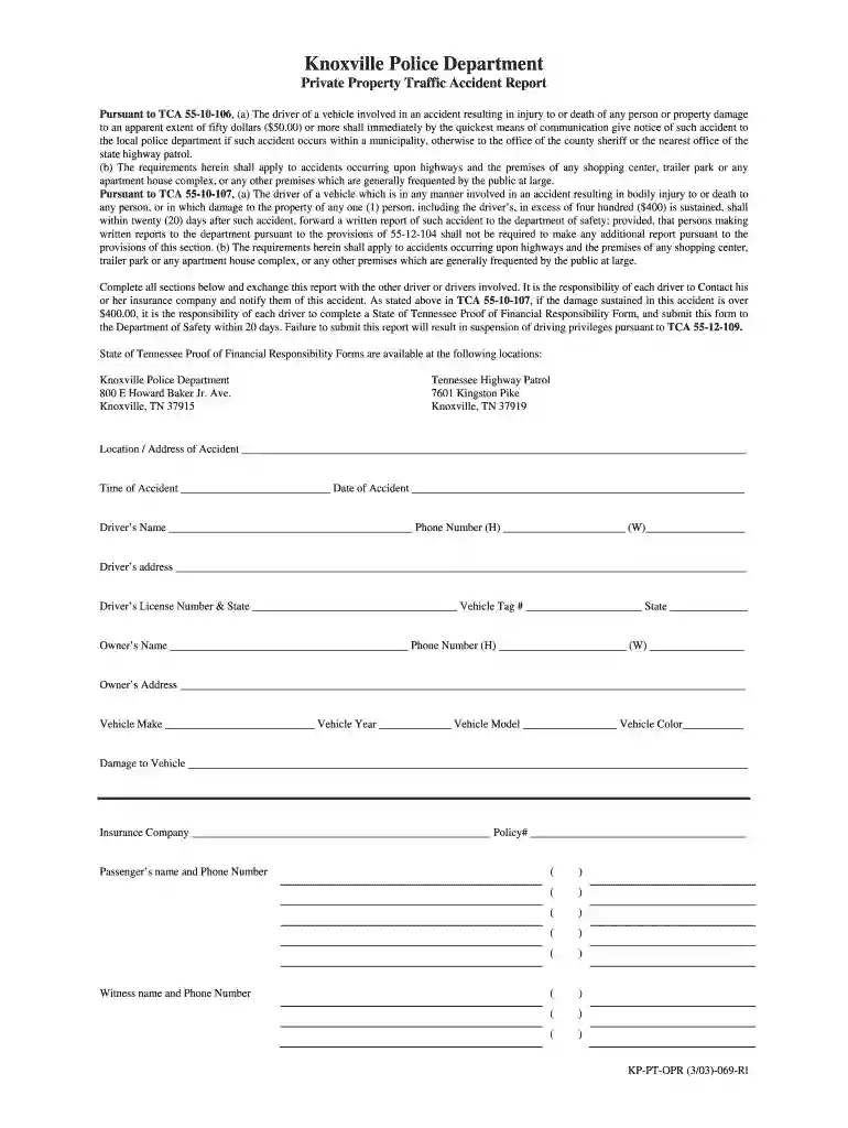 knoxville police reports online Preview on Page 1