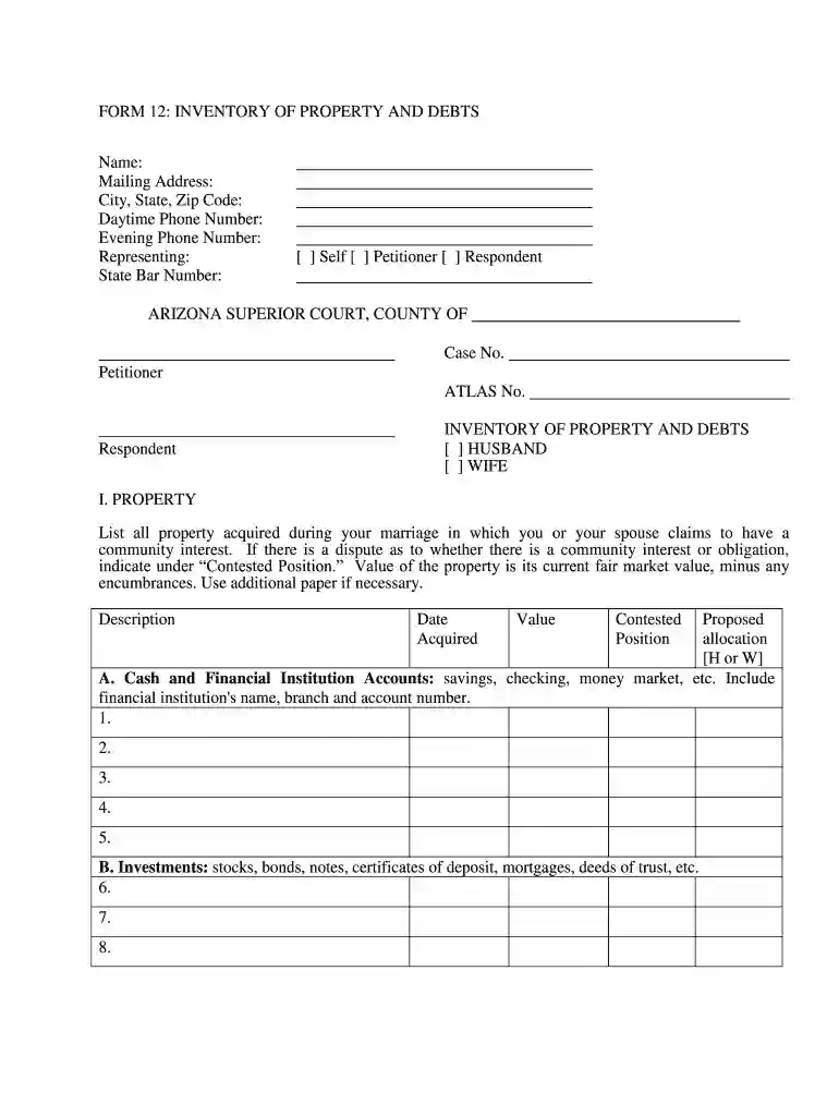 form 12 b Preview on Page 1