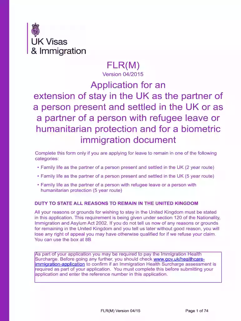 2015 flr m form Preview on Page 1