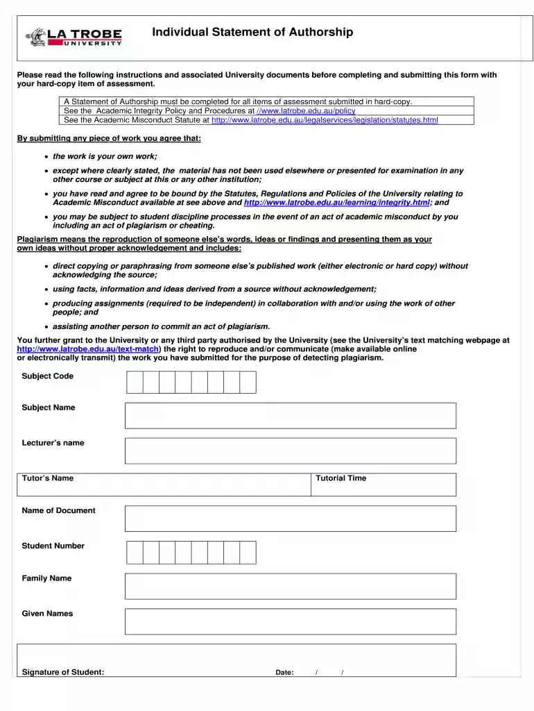 ajog statement of authorship Preview on Page 1