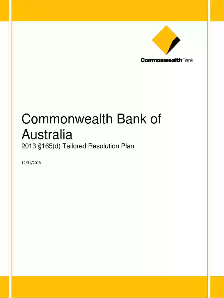 Commonwealth Bank of Australia - fdic Preview on Page 1
