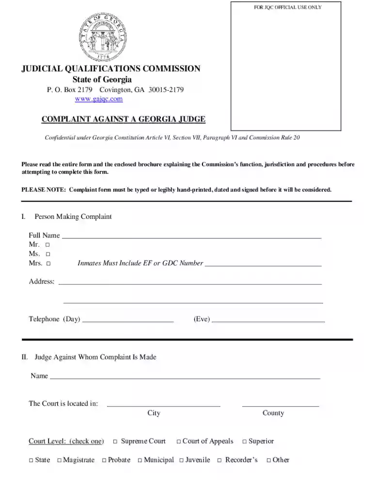 how to file a complaint against a court clerk Preview on Page 1