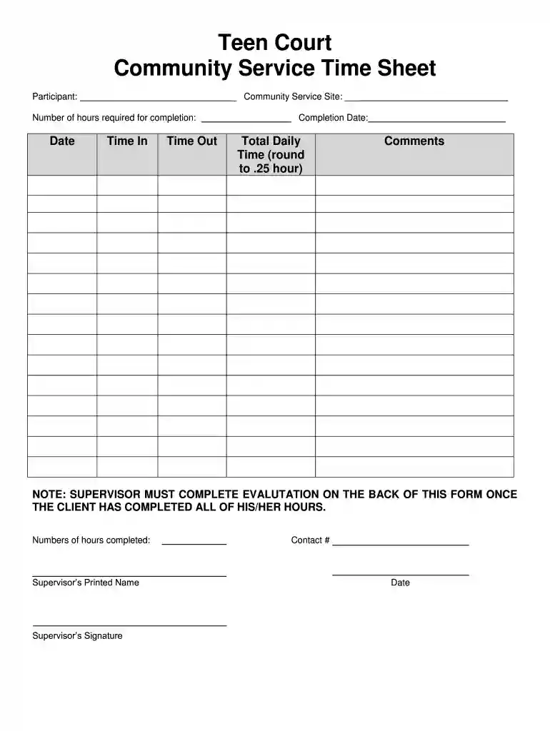 community service paper Preview on Page 1