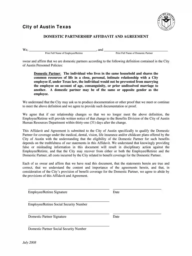 texas domestic partnership health insurance Preview on Page 1