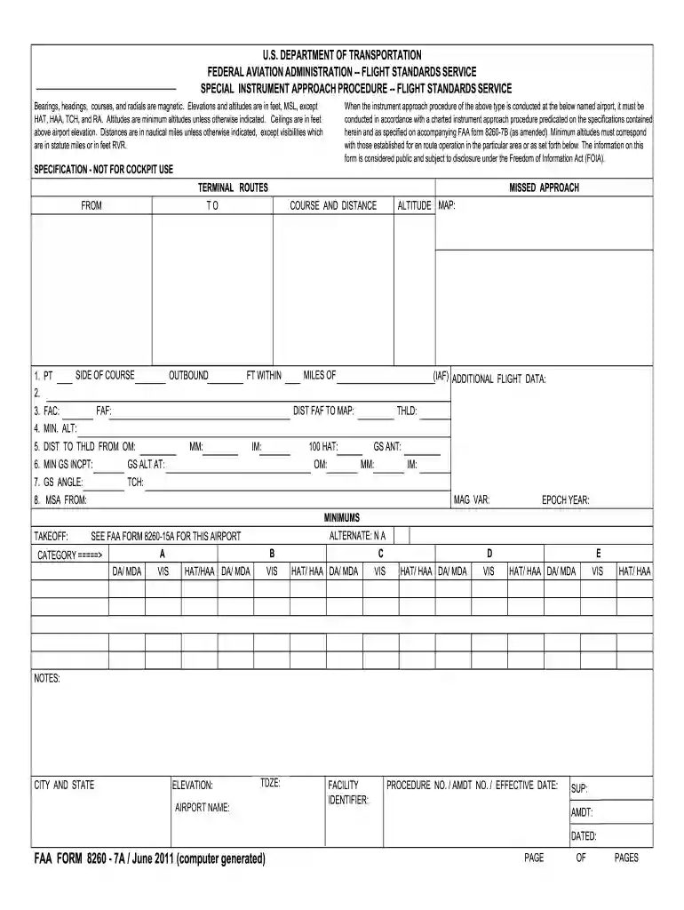 form 8260 7a Preview on Page 1