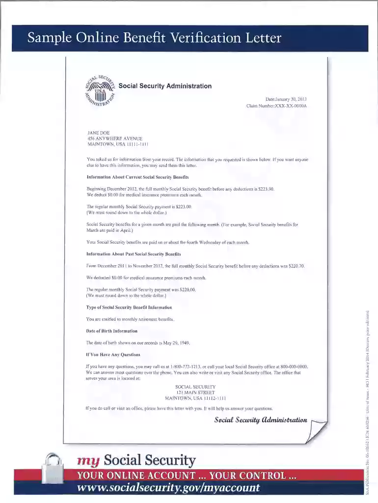 social security award letter example Preview on Page 1