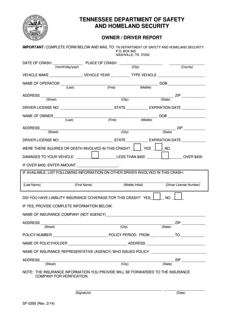 owner driver report Preview on Page 1