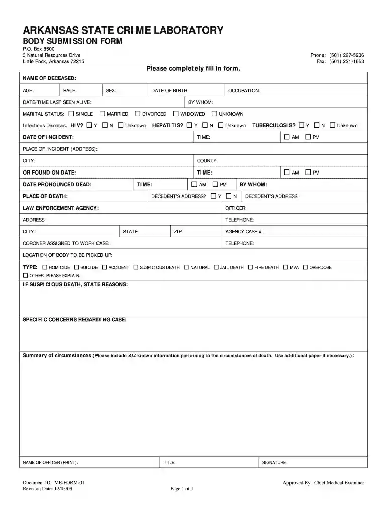 view autopsy reports online arkansas Preview on Page 1