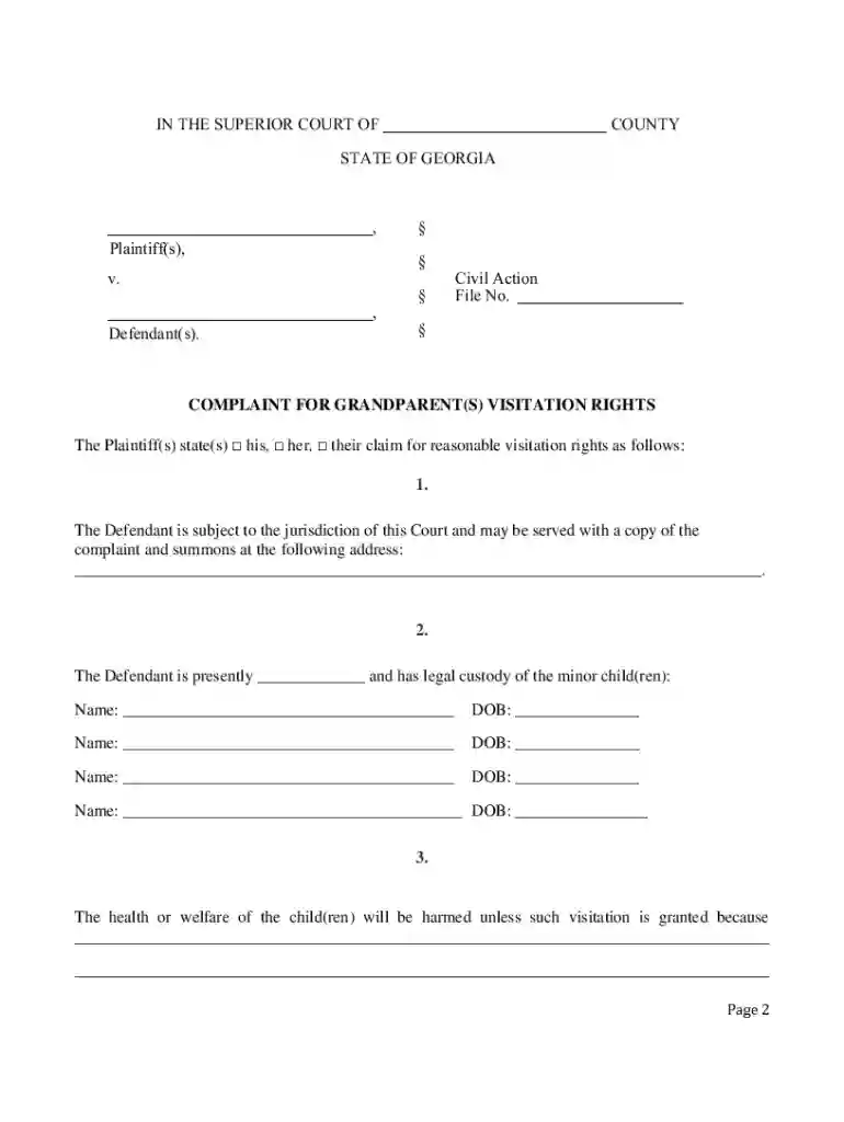 grandparents visitation rights in georgia Preview on Page 1
