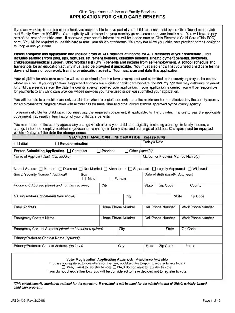 butler county job and family services forms Preview on Page 1