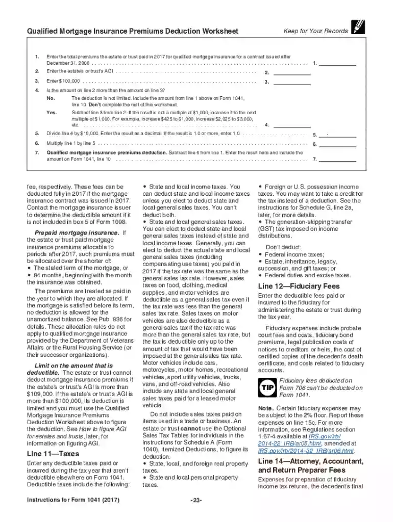 tax form 1041 Preview on Page 1
