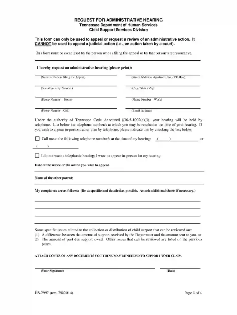 how to apply child support in tennessee 2014 form Preview on Page 1