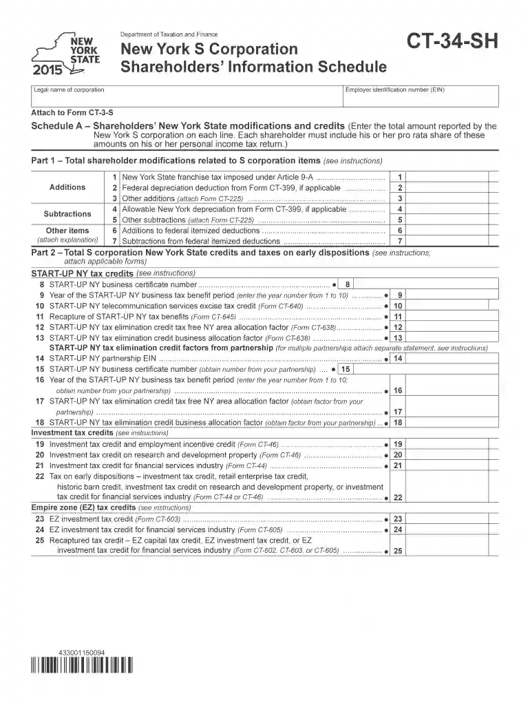 ct 34 sh form 2015 Preview on Page 1