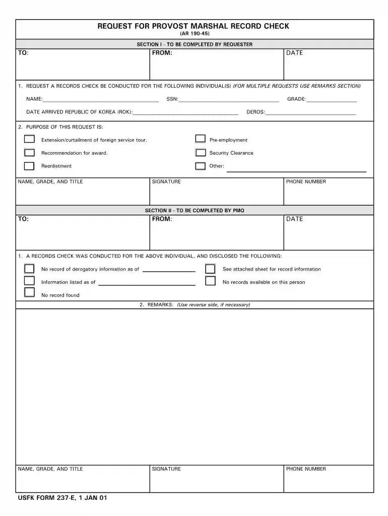 form 237 Preview on Page 1