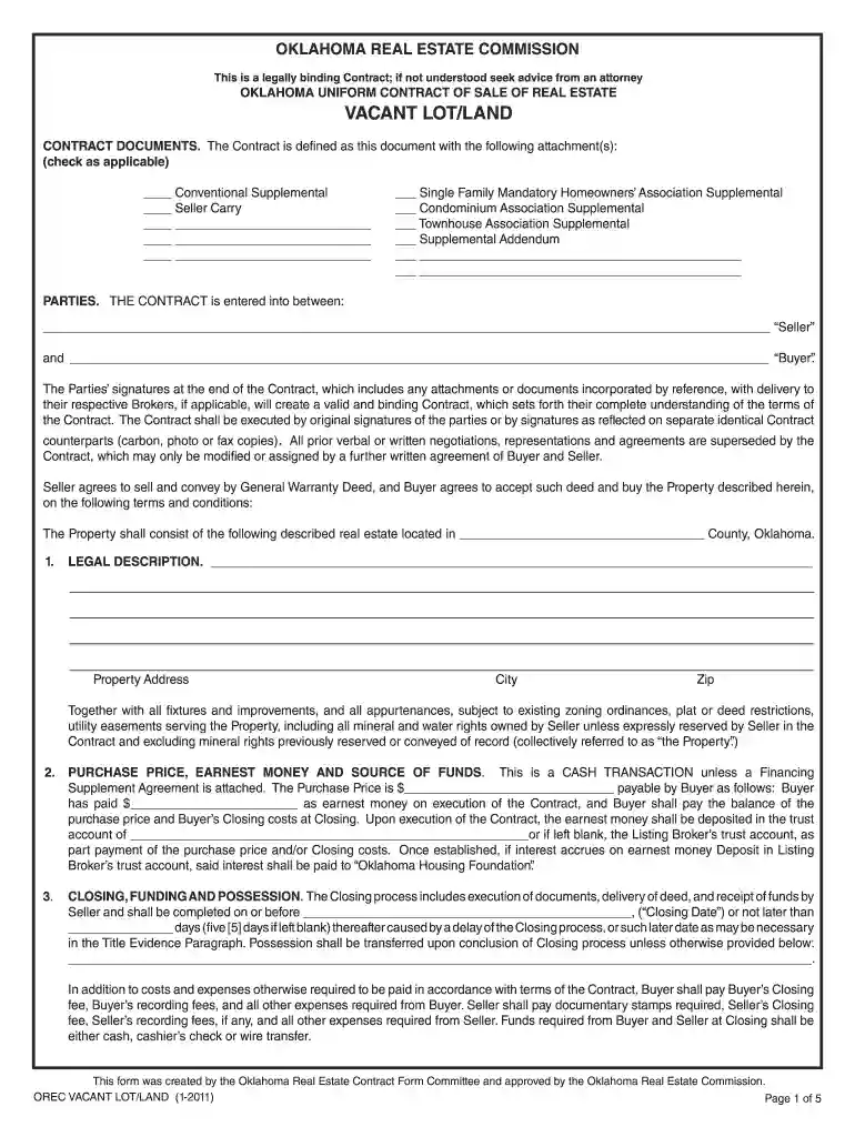VACANT LOTLAND - ok Preview on Page 1