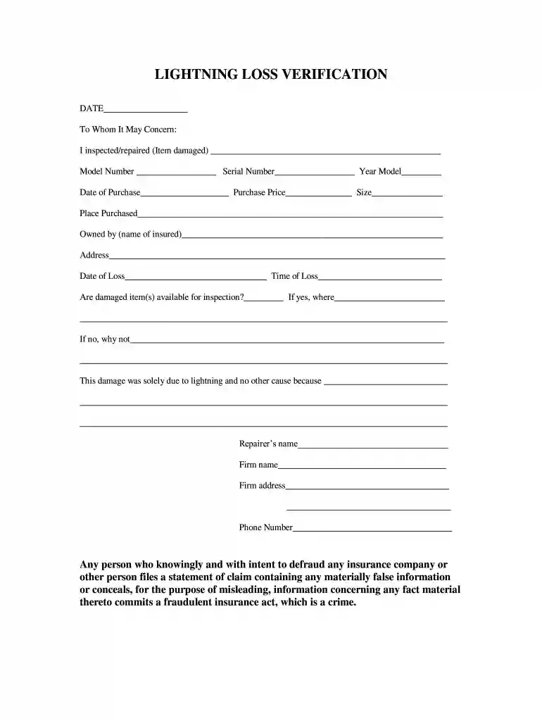 lightning affidavit Preview on Page 1