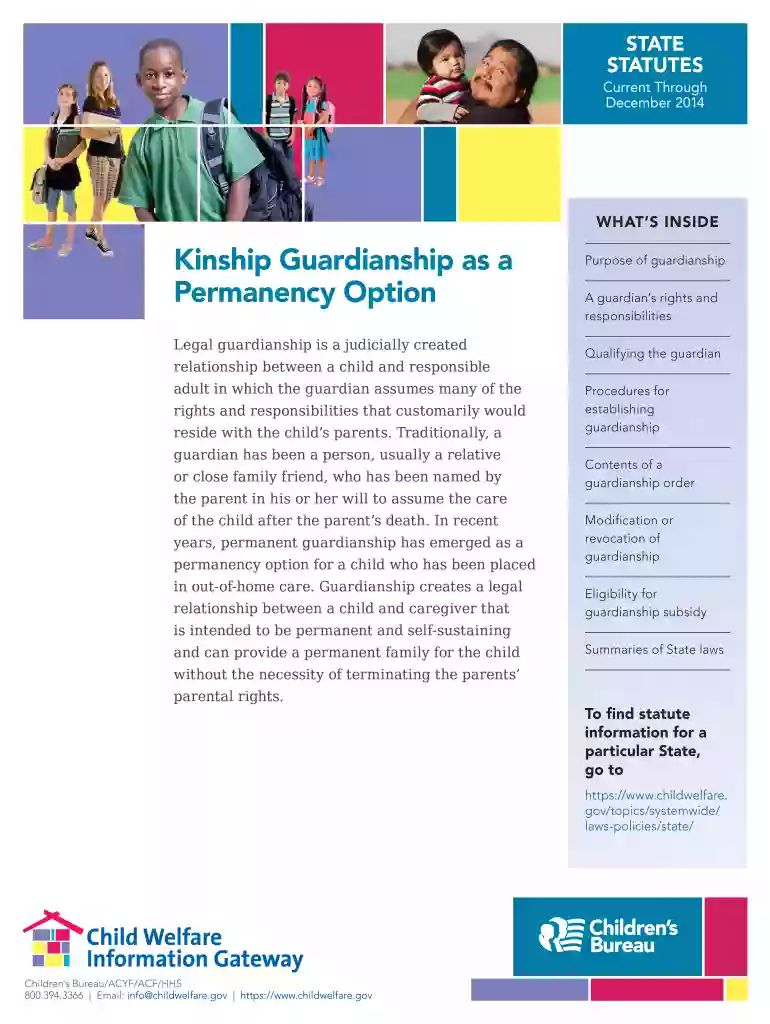 kinship guardianship forms Preview on Page 1