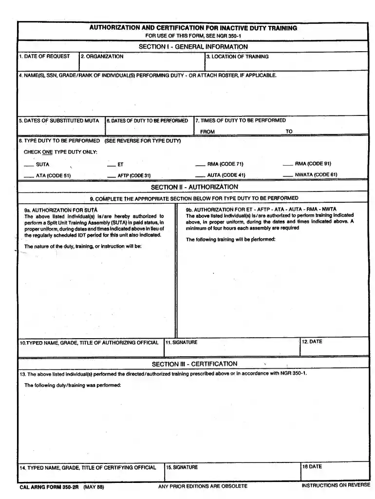 ca arng form 350 2r Preview on Page 1