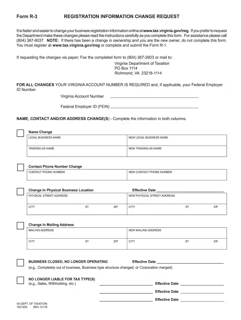 form r 3 virginia Preview on Page 1