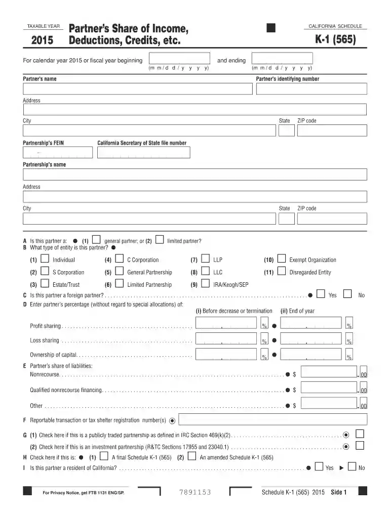 2015 k1 form Preview on Page 1