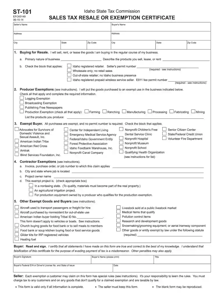 st 101 2014 form Preview on Page 1
