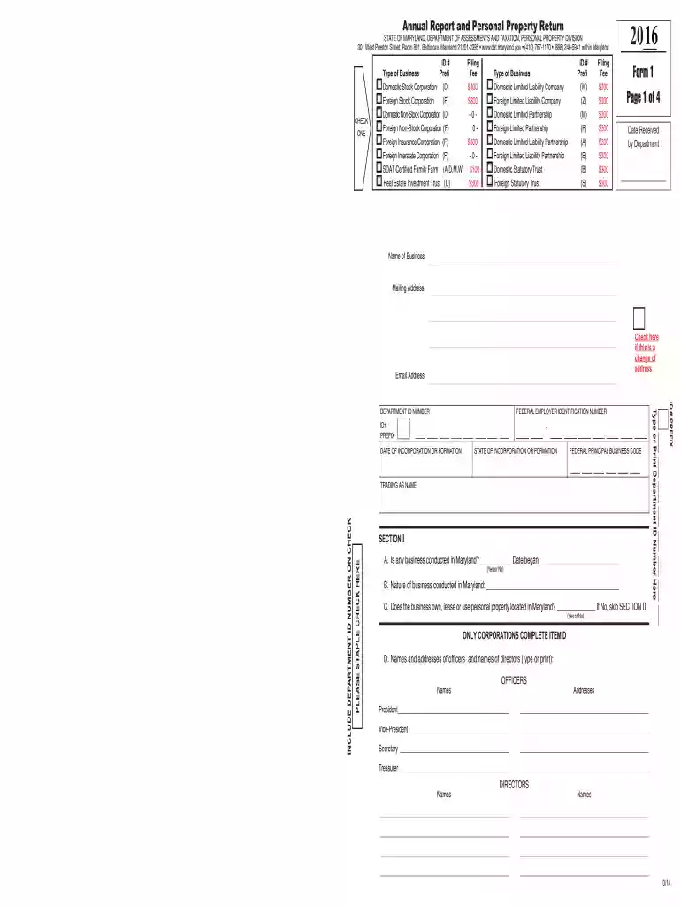 md form 1 2016 Preview on Page 1